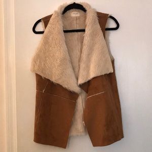 Refuge Faux Fur & Suede Vest
